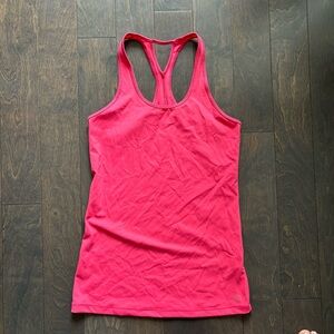 Pink sports tank